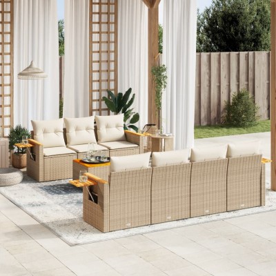 Sofa set with cushions, 8...