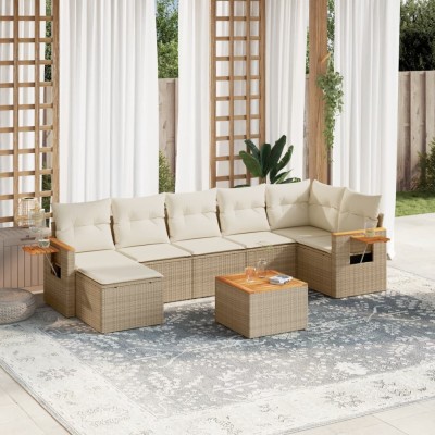 Sofa set with cushions, 8...