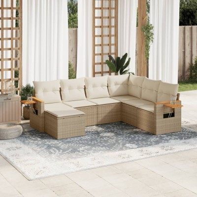 Sofa set with cushions, 7...