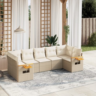 Sofa set with cushions, 7...