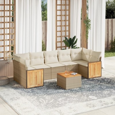 Sofa set with cushions, 8...