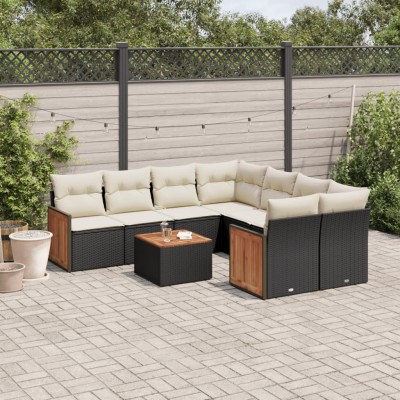 Garden set with cushions, 9...