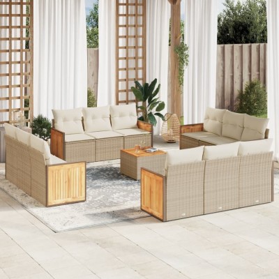 Sofa set with cushions, 13...