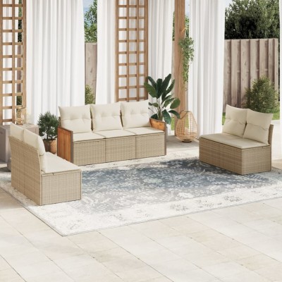 Sofa set with cushions, 7...