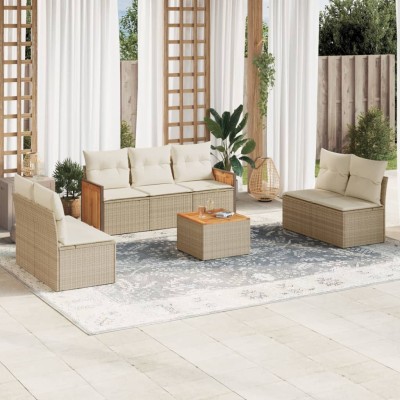Sofa set with cushions, 8...