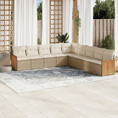 Garden set with cushions, 9...