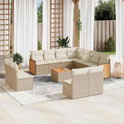 Garden set with cushions,...