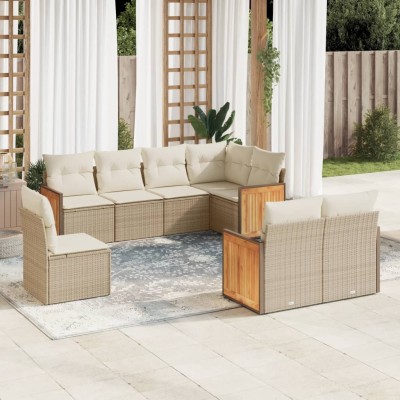 Sofa set with cushions, 8...