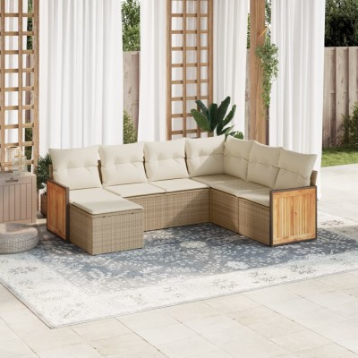 Sofa set with cushions, 7...