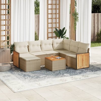 Sofa set with cushions, 8...