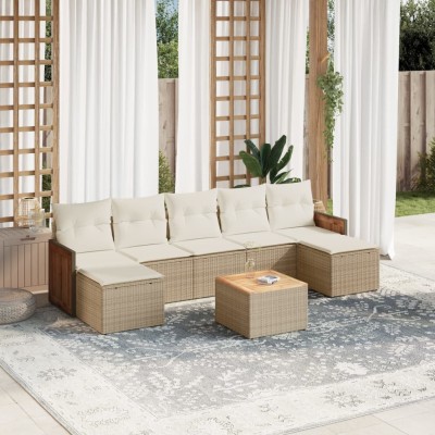 Sofa set with cushions, 8...