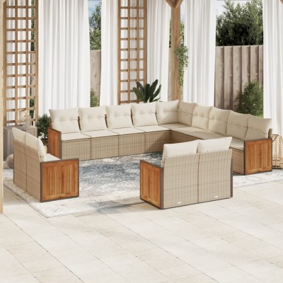 Sofa set with cushions, 13...