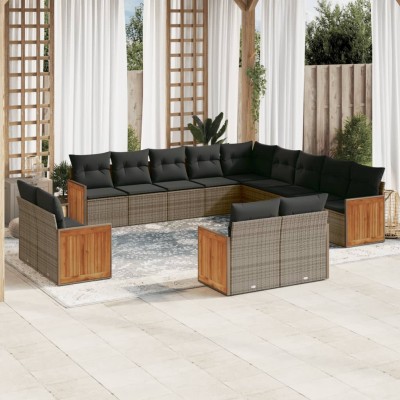 Garden set with cushions,...