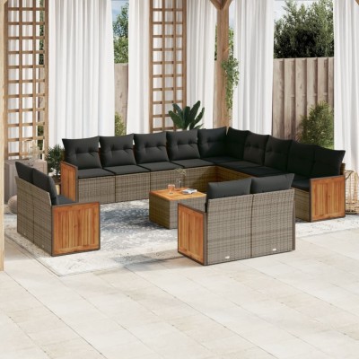 Garden set with cushions,...