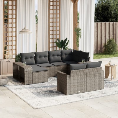 Garden set with cushions,...