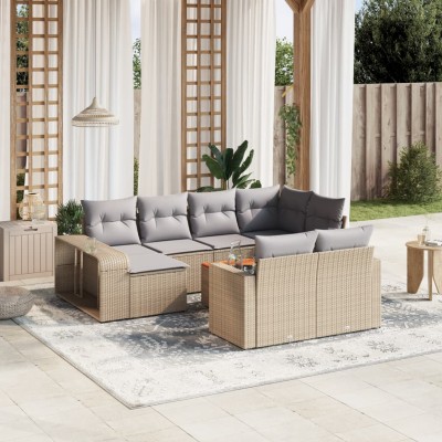 Garden set with cushions,...