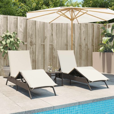 Sunbeds with cushions, 2...