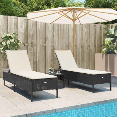 Sunbeds with cushions, 2...