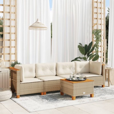 Sofa set with cushions, 5...