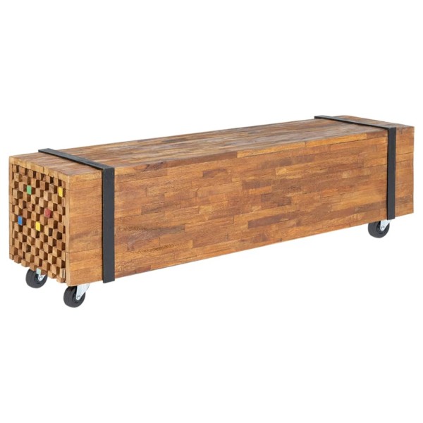TV table, 110x30x32.5cm, solid teak