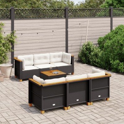 Sofa set with cushions, 7...