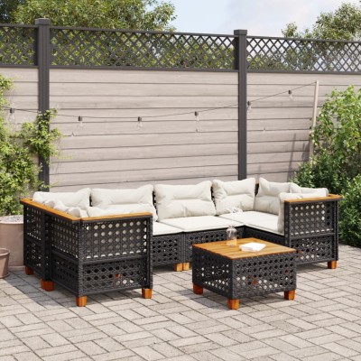 Sofa set with cushions, 7...
