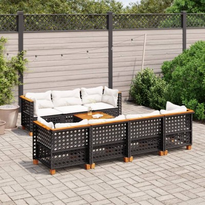Sofa set with cushions, 8...