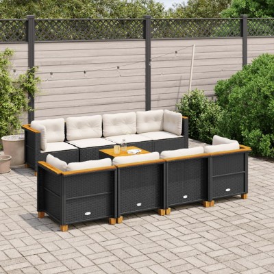 Garden set with cushions, 9...