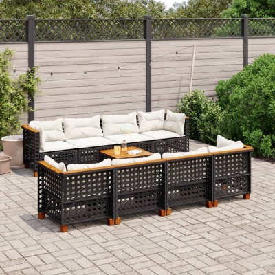 Garden set with cushions, 9...