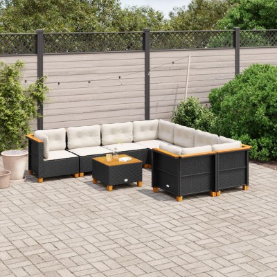 Garden set with cushions, 9...