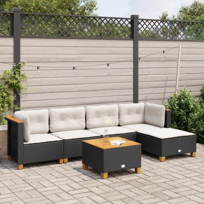 Sofa set with cushions, 6...