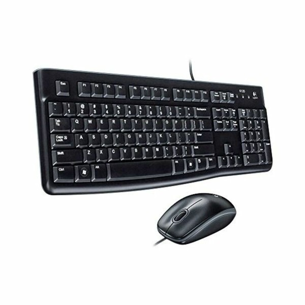 Näppäimistö ja Optinen Hiiri Logitech 920-002562 Musta Englantilainen QWERTY