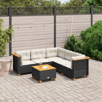 Sofa set with cushions, 6...