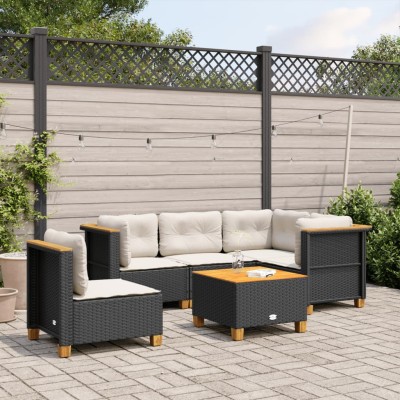 Sofa set with cushions, 6...