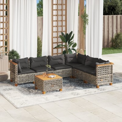 Sofa set with cushions, 7...