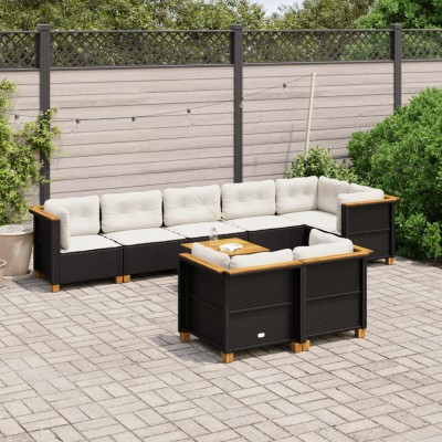 Garden set with cushions, 9...