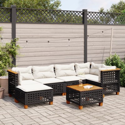 Sofa set with cushions, 7...