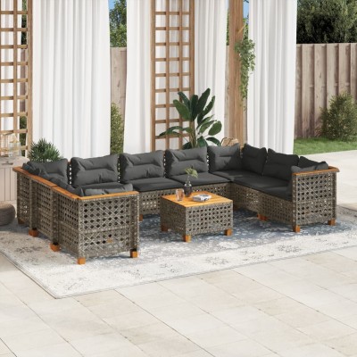 Garden set with cushions,...