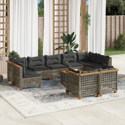 Garden set with cushions,...