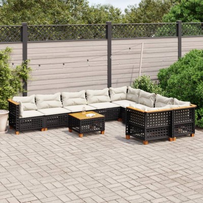 Garden set with cushions,...