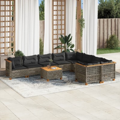 Garden set with cushions,...