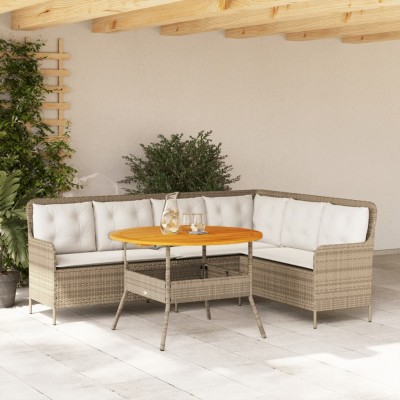 Garden set with cushions, 2...