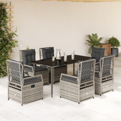 Garden set with cushions, 7...