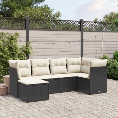 Sofa set with cushions, 6...
