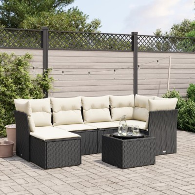 Sofa set with cushions, 7...
