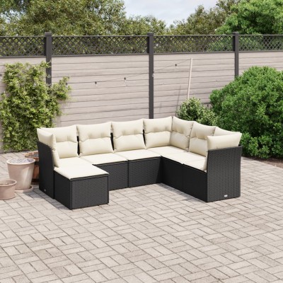 Sofa set with cushions, 7...
