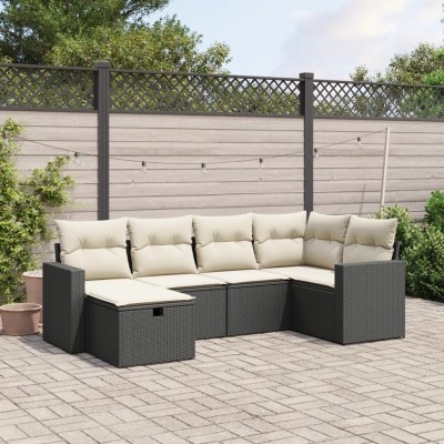 Sofa set with cushions, 6...
