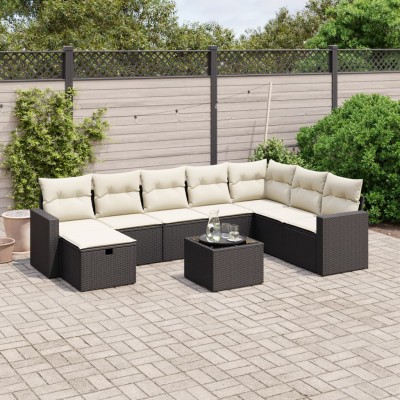 Garden set with cushions, 9...