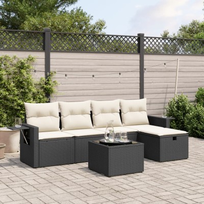 Sofa set with cushions, 6...