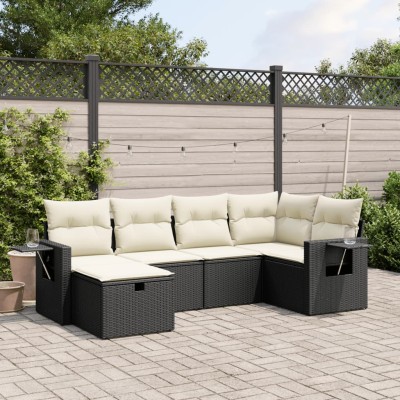 Sofa set with cushions, 6...